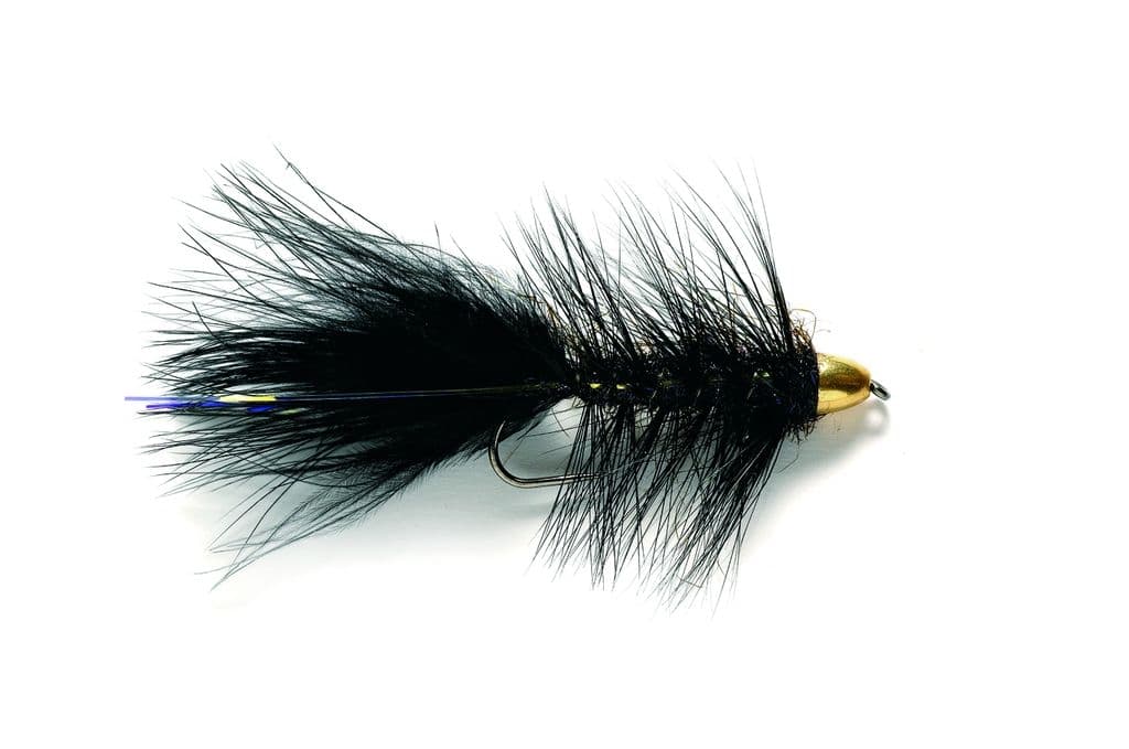 Olive/black wooly bugger